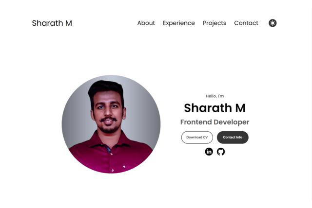 Sharath Portfolio
